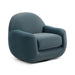 Tiago Dark Teal Velvet Swivel Chair - Home And Beyond