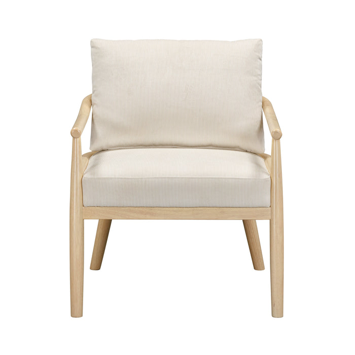 Dixie Cream Performance Corduroy Accent Chair - Home And Beyond