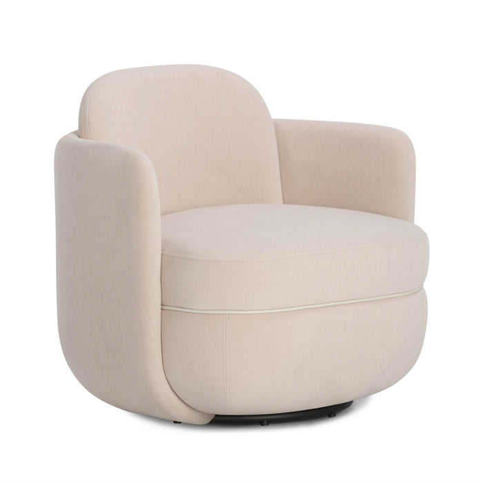 Wolfie Performance Velvet Swivel Accent Chair - Home And Beyond