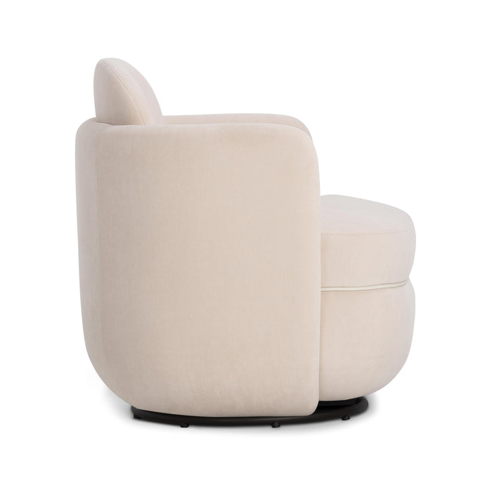 Wolfie Performance Velvet Swivel Accent Chair - Home And Beyond