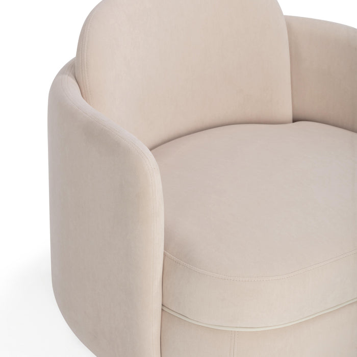 Wolfie Performance Velvet Swivel Accent Chair - Home And Beyond