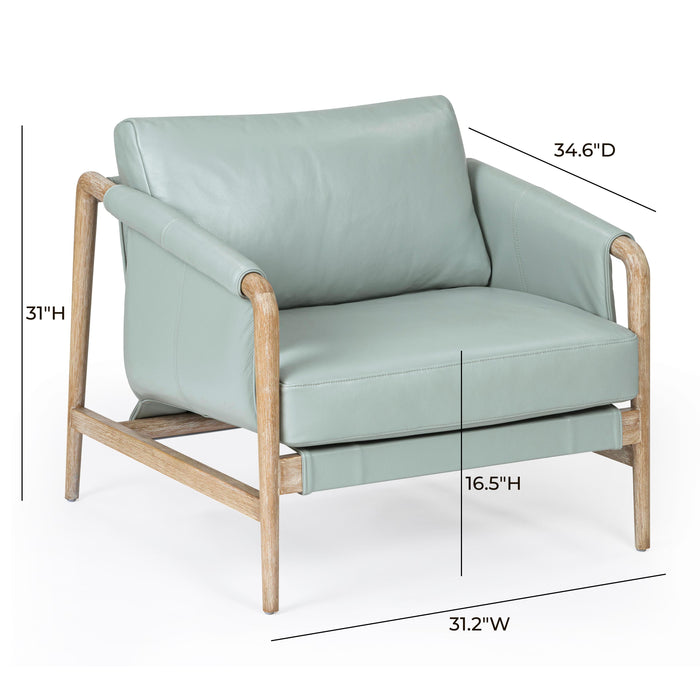 Chakka Contract-Grade Genuine Leather Accent Chair - Home And Beyond