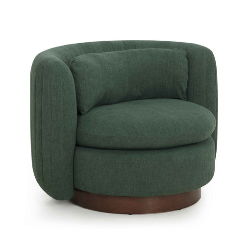 Nura Contract-Grade Chenille Swivel Accent Chair - Home And Beyond