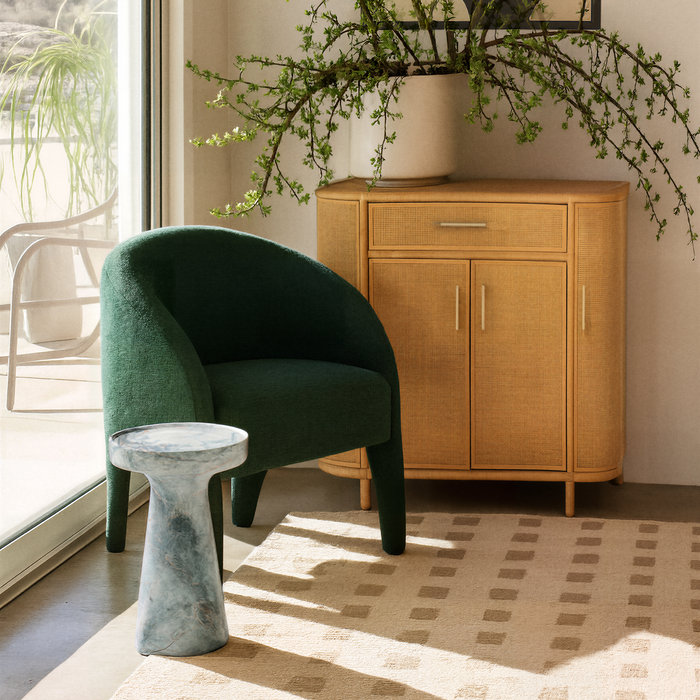 Kris Contract-Grade Chenille Accent Chair - Home And Beyond