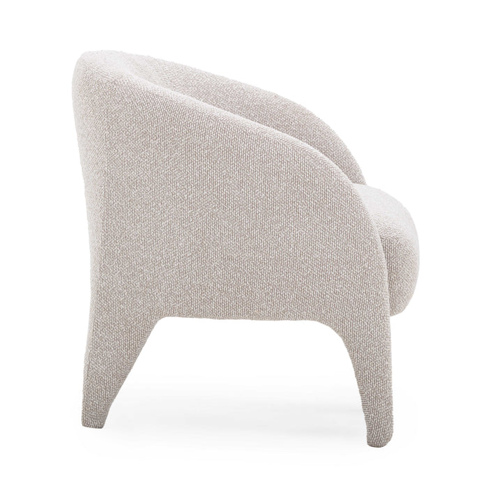 Kris Warm Grey Performance Boucle Accent Chair - Home And Beyond