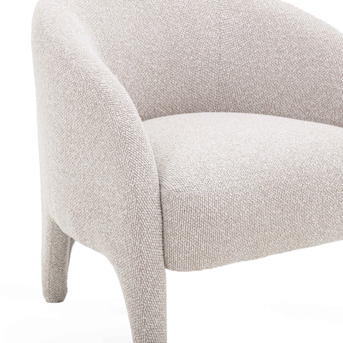 Kris Warm Grey Performance Boucle Accent Chair - Home And Beyond