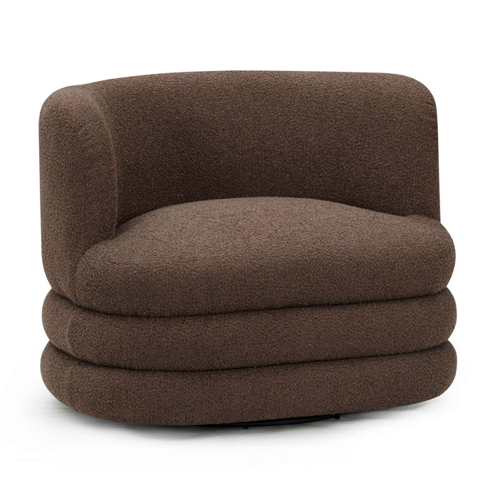Astor Heavy Performance Boucle Swivel Hotel Lounge Chair - Home And Beyond