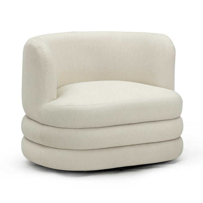Astor Performance Faux Mohair Swivel Hotel Lounge Chair - Home And Beyond