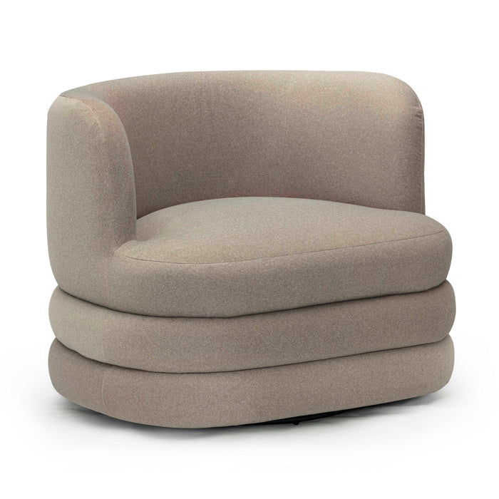 Astor Performance Faux Mohair Swivel Hotel Lounge Chair - Home And Beyond
