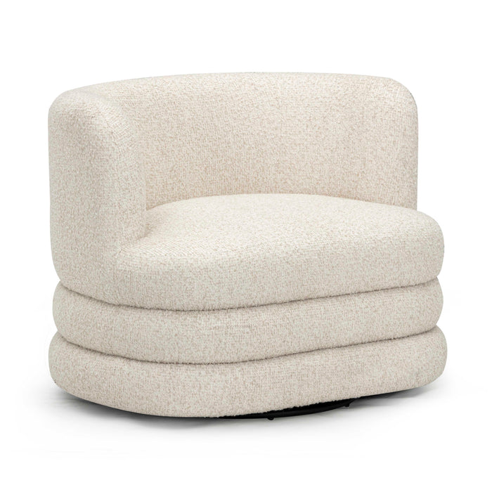 Astor Heavy Performance Boucle Swivel Hotel Lounge Chair - Home And Beyond