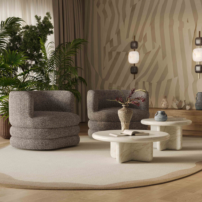 Astor Heavy Performance Boucle Swivel Hotel Lounge Chair - Home And Beyond