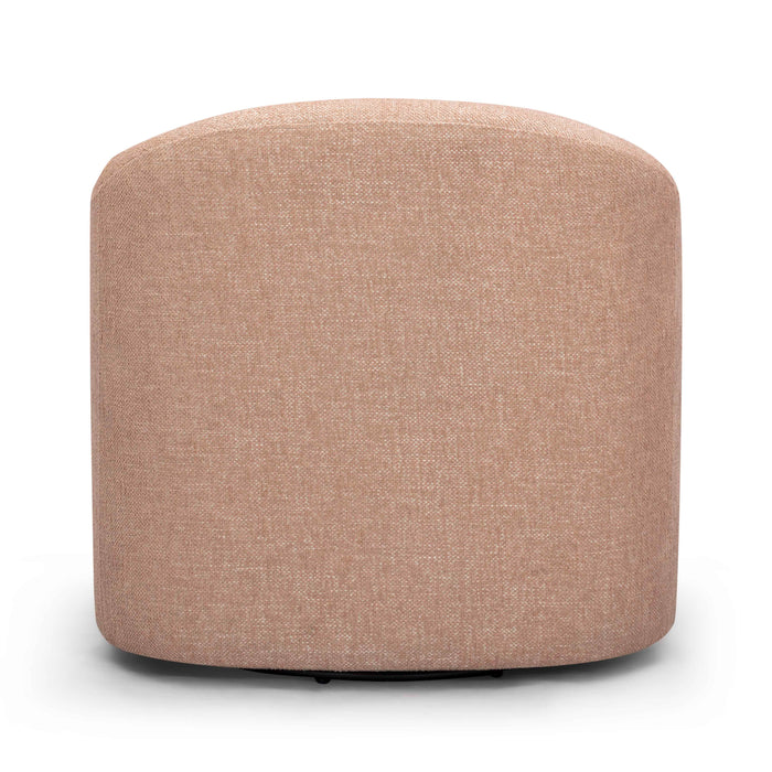 Thao Contract-Grade Basketweave Fabric Swivel Accent Chair - Home And Beyond