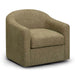 Thao Contract-Grade Basketweave Fabric Swivel Accent Chair - Home And Beyond