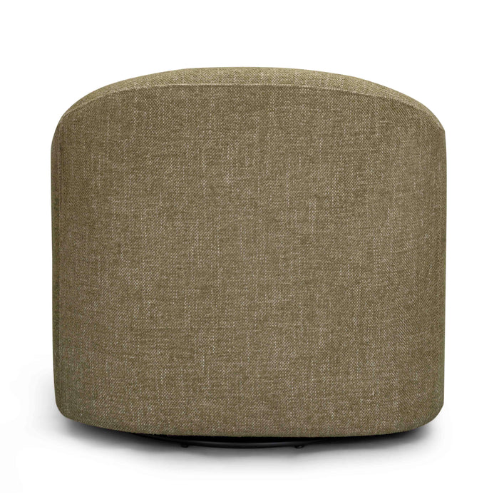 Thao Contract-Grade Basketweave Fabric Swivel Accent Chair - Home And Beyond