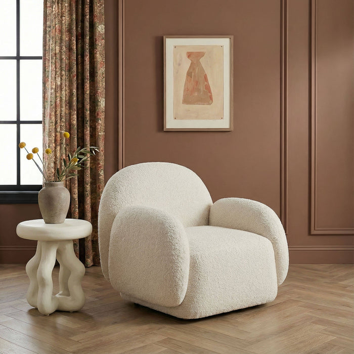 Marius Contract-Grade Boucle Accent Chair - Home And Beyond
