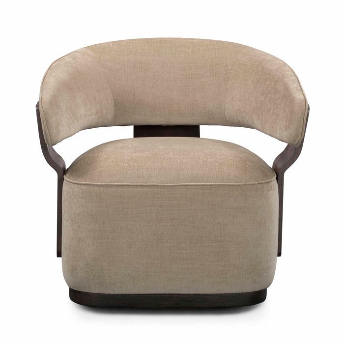 Madison Linen Performance Chenille Swivel Accent Chair