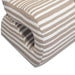 Senna Taupe Organic Stripes Contract-Grade Jacquard Fabric Accent Chair - Home And Beyond