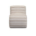 Senna Taupe Organic Stripes Contract-Grade Jacquard Fabric Accent Chair - Home And Beyond