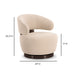 Austin Cream Performance Boucle Swivel Accent Chair - Home And Beyond