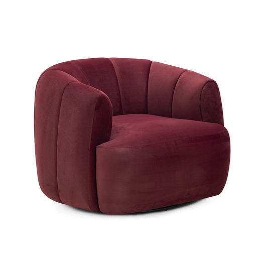 Jasmine Performance Velvet Swivel Accent Chair - Home And Beyond