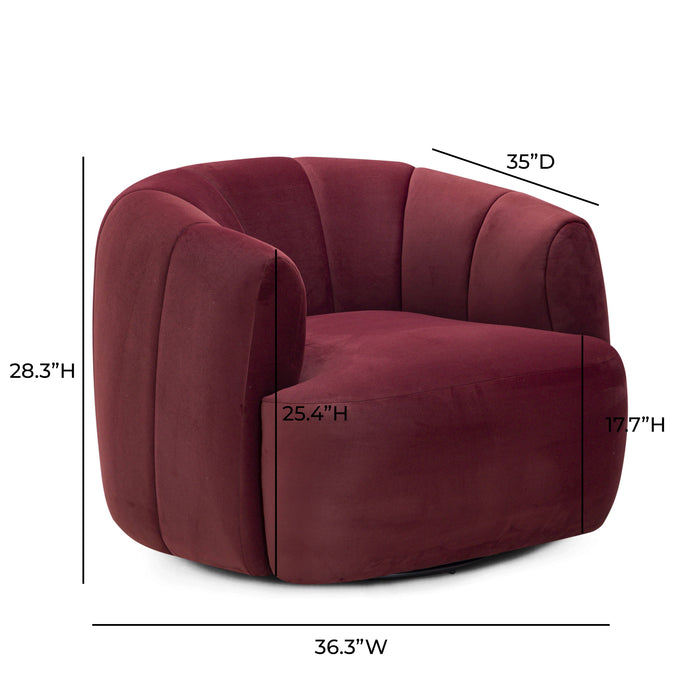 Jasmine Performance Velvet Swivel Accent Chair - Home And Beyond