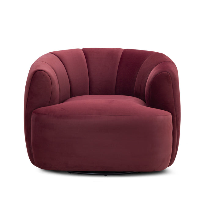 Jasmine Performance Velvet Swivel Accent Chair - Home And Beyond