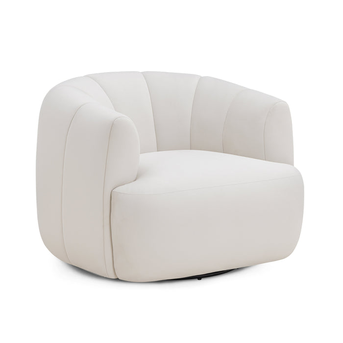 Jasmine Performance Velvet Swivel Accent Chair - Home And Beyond
