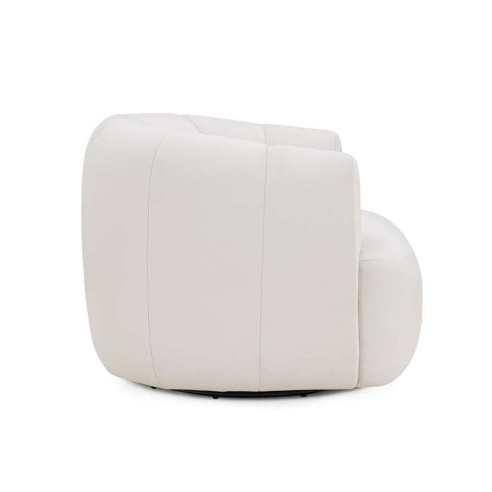 Jasmine Performance Velvet Swivel Accent Chair - Home And Beyond