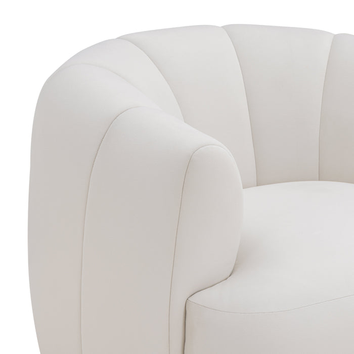 Jasmine Performance Velvet Swivel Accent Chair - Home And Beyond