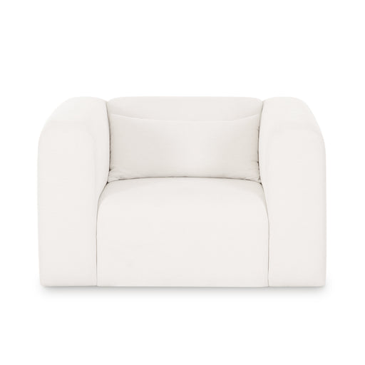 Tarra Cream Performance Chenille Armchair - Home And Beyond
