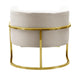 Magnolia Spotted Cream Chair with Gold - UK - Home And Beyond