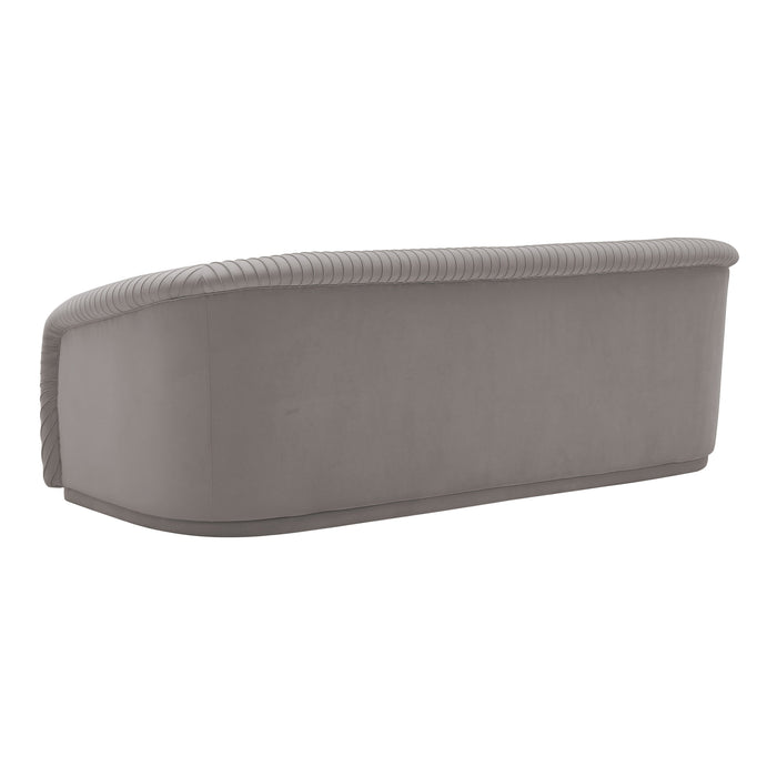 Yara 90.6" Pleated Performance Velvet Sofa