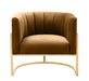 Magnolia Cognac Velvet Chair - UK - Home And Beyond