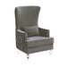 Aubree Tall Chair with Acrylic Legs - Grey - Home And Beyond