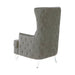 Aubree Tall Chair with Acrylic Legs - Grey - Home And Beyond
