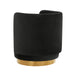 Remy Black Velvet Swivel Chair - UK - Home And Beyond