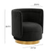 Remy Black Velvet Swivel Chair - UK - Home And Beyond
