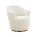 Skyla Boucle Swivel Chair - UK - Home And Beyond