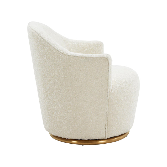 Skyla Boucle Swivel Chair - UK - Home And Beyond