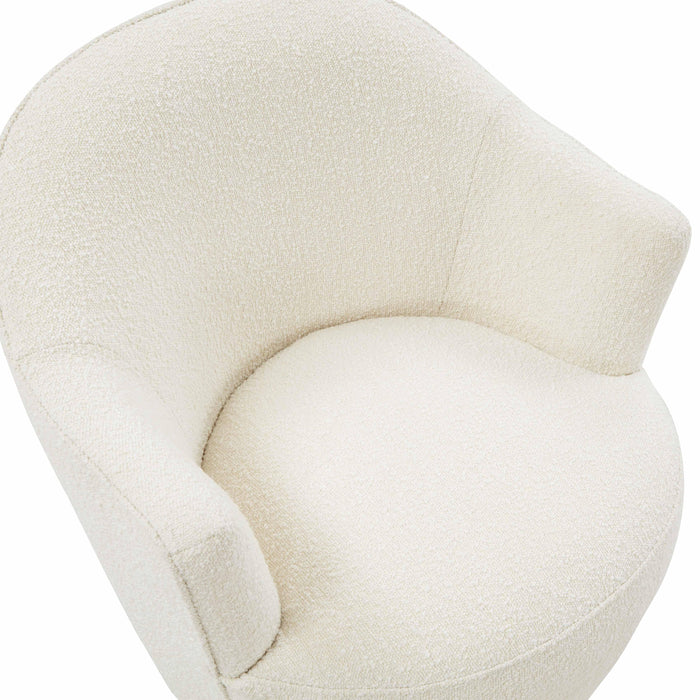 Skyla Boucle Swivel Chair - UK - Home And Beyond