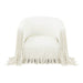 Shag Me Ivory Vegan Leather Swivel Chair - UK - Home And Beyond
