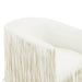Shag Me Ivory Vegan Leather Swivel Chair - UK - Home And Beyond