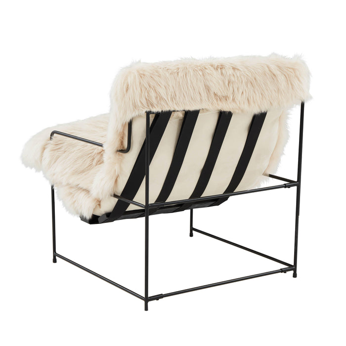 Kimi Natural Genuine Sheepskin Chair - UK - Home And Beyond