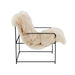 Kimi Natural Genuine Sheepskin Chair - UK - Home And Beyond