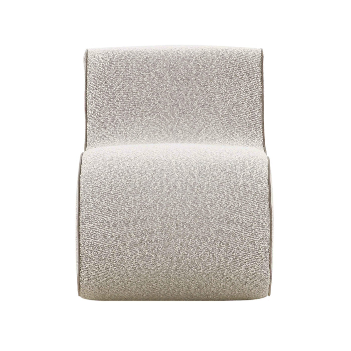 Senna Speckled Grey Boucle Accent Chair - UK - Home And Beyond