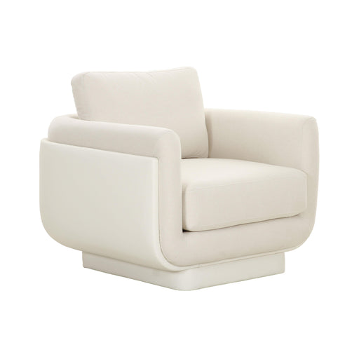 Rhonnie Cream Monotone Armchair - UK - Home And Beyond
