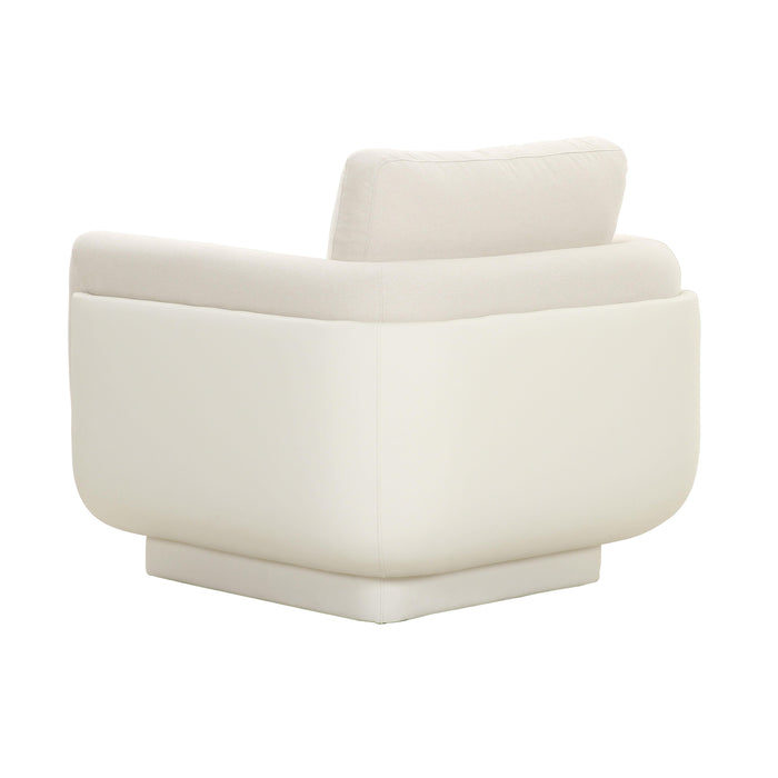 Rhonnie Cream Monotone Armchair - UK - Home And Beyond
