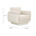 Rhonnie Cream Monotone Armchair - UK - Home And Beyond