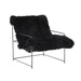 Kimi Black Genuine Sheepskin Chair - UK - Home And Beyond