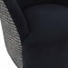 Reese Black Velvet Swivel Chair - UK - Home And Beyond